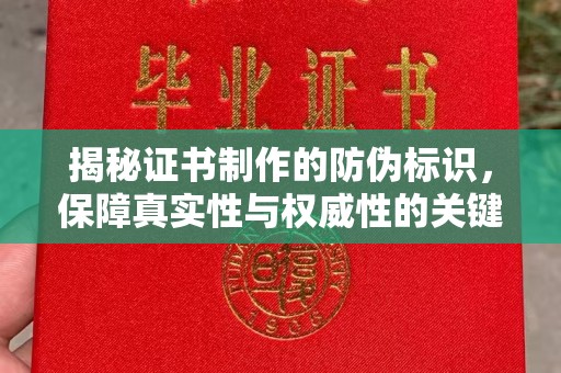 天峻揭秘证书制作的防伪标识，保障真实性与权威性的关键